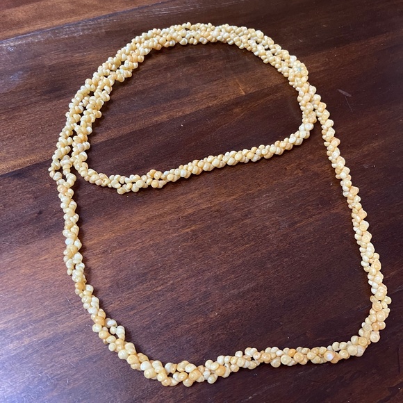 Yellow "Coral" Necklace - Picture 3 of 5